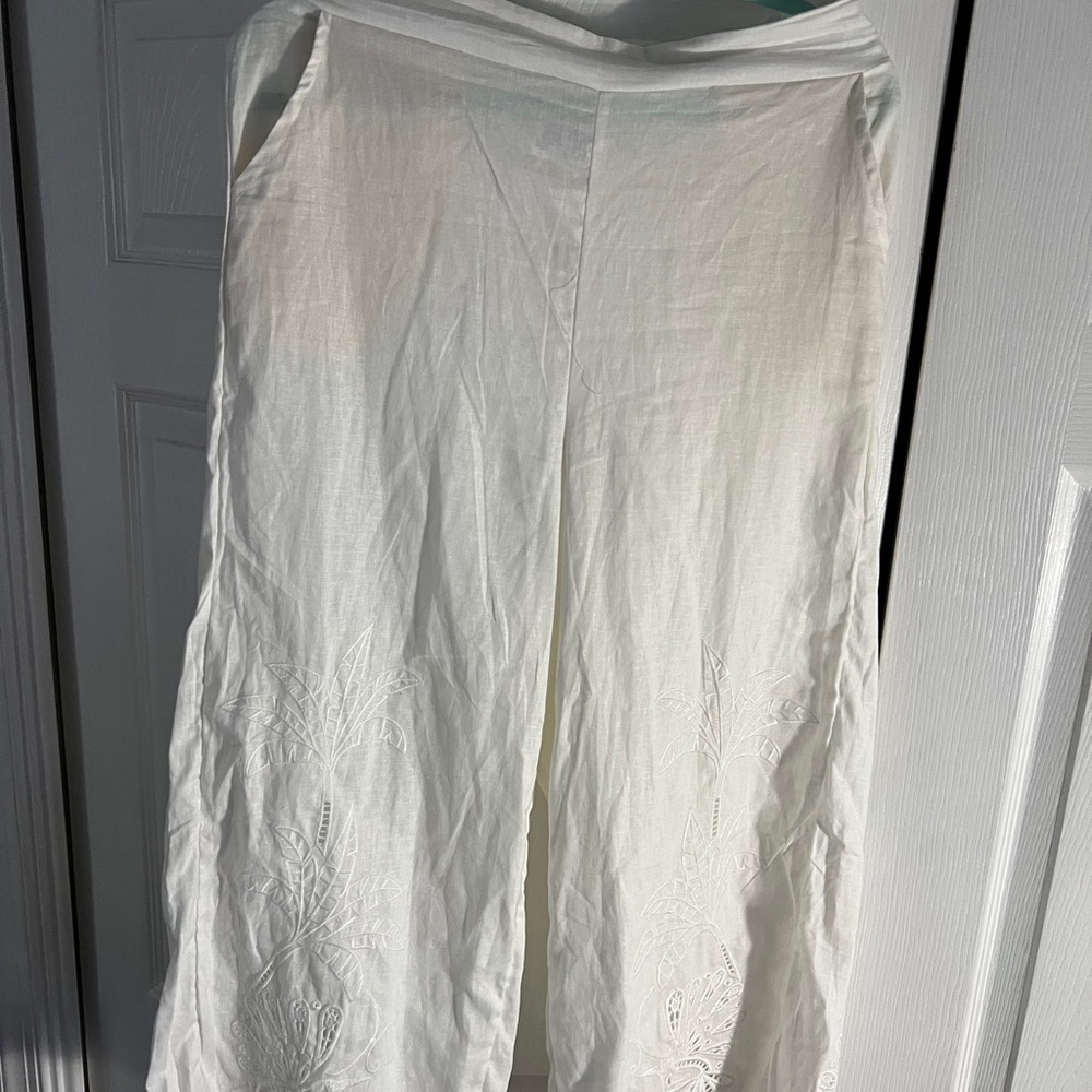 Calypso St. Barth White Cropped Pants - Picture 6 of 12